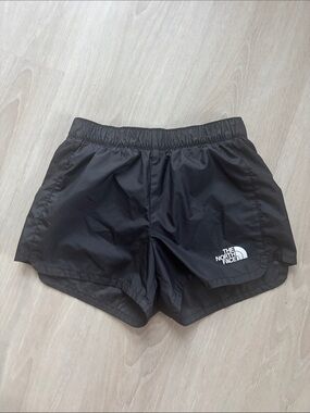 The North Face Girls Black Swim Shorts with Logo